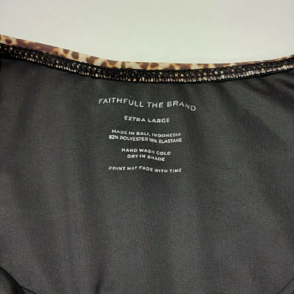 Faithfull The Brand -‎ 10/XL - Women's swim Amalfi One Piece Charlie Leopard 🐆